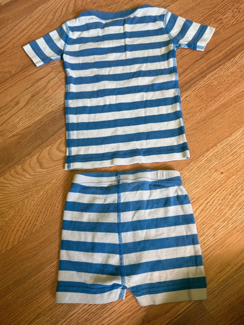 Hanna Andersson Marvel Blue Red White Striped Spider Pajama Set 4